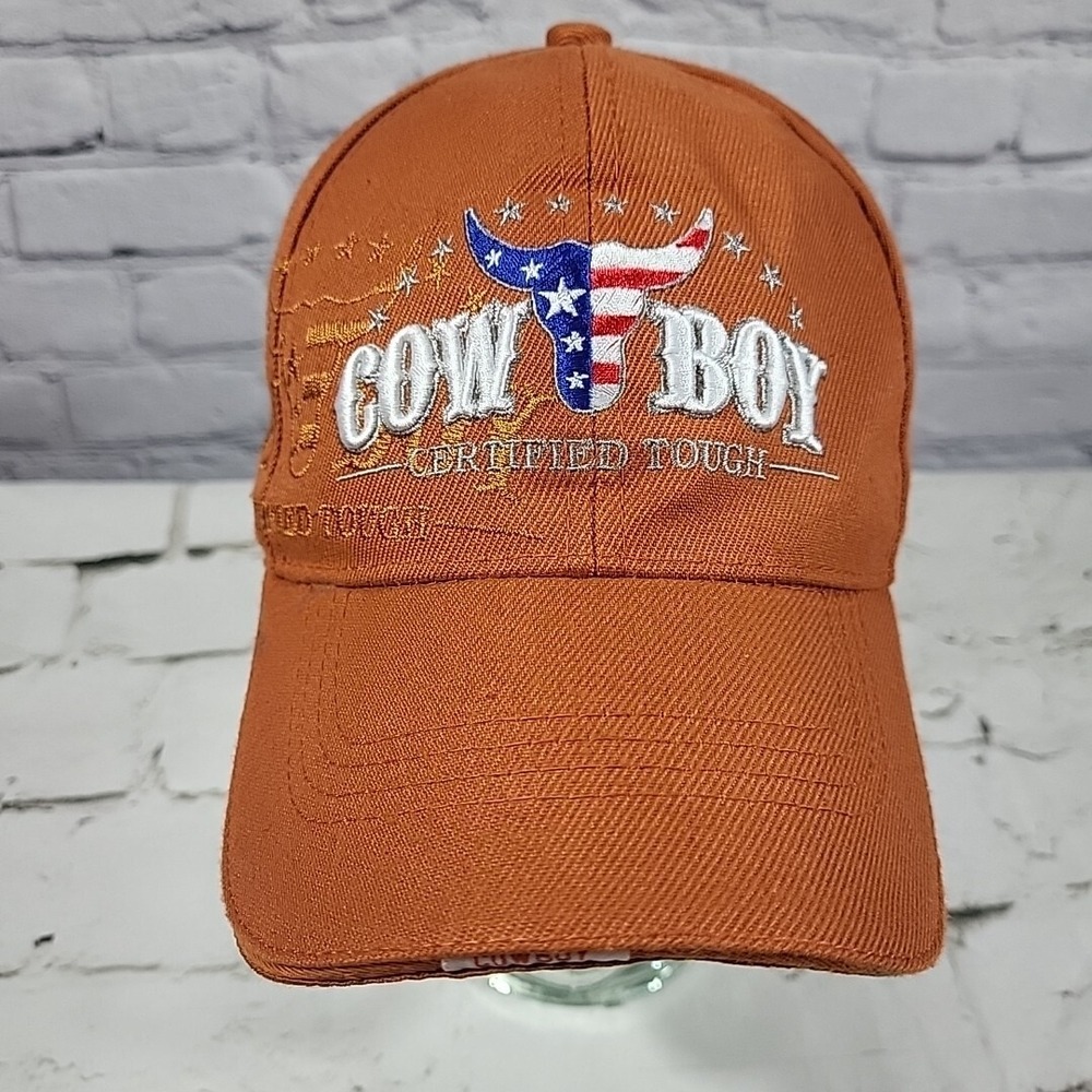 Cowboy Bill Flag Logo Hat Adjustable Ball Cap‎ Golden Lion